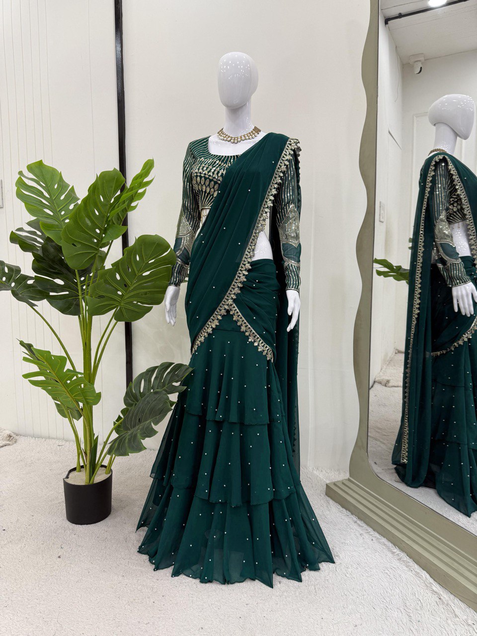 Reday to wear Lehengha  saree