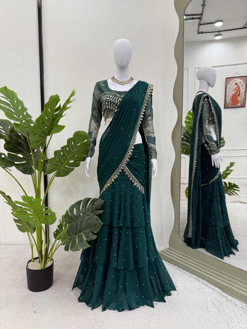 Reday to wear Lehengha  saree