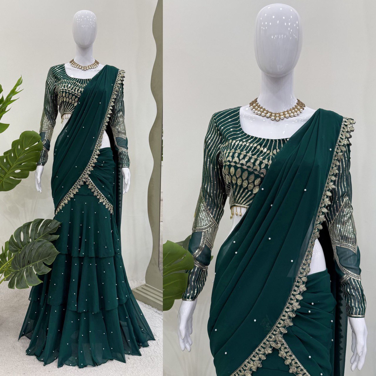 Reday to wear Lehengha  saree