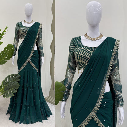 Reday to wear Lehengha  saree