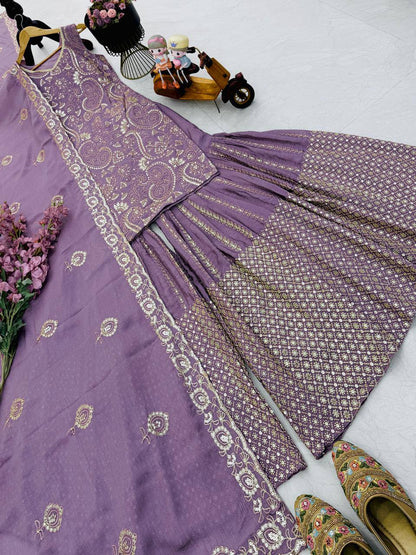 New Designer Party Top Sharara & Dupatta Set