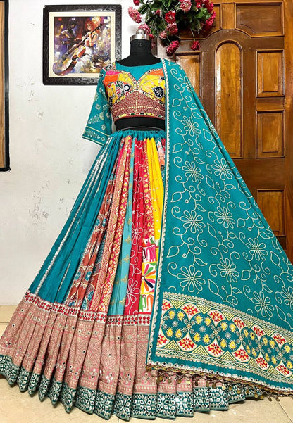 *NAVRATRI SPECIAL* DESIGNER PRINTED LAHENGA CHOLI single available wholesale