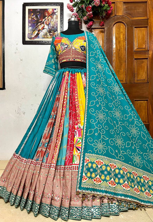 *NAVRATRI SPECIAL* DESIGNER PRINTED LAHENGA CHOLI single available wholesale