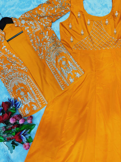 Party Wear designer gown With koti single available wholesale