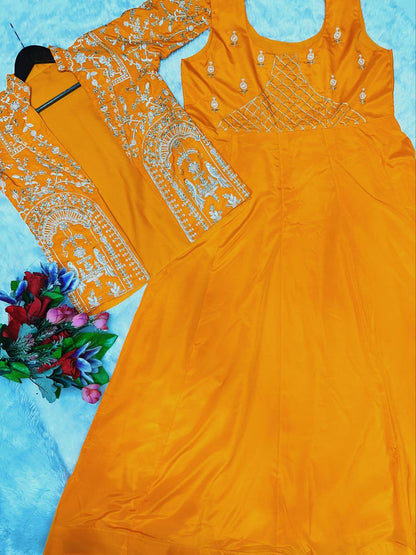 Party Wear designer gown With koti single available wholesale