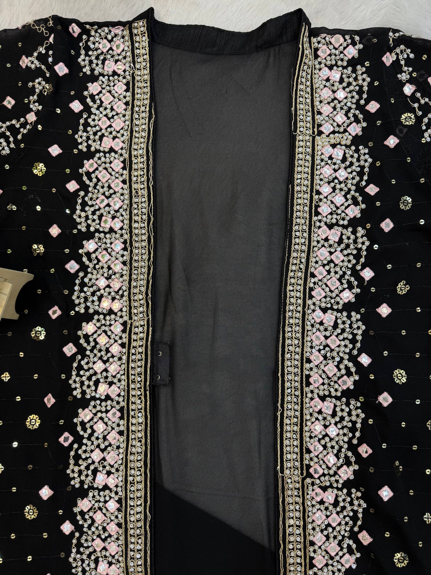 SUPERHIT TRENDING FESTIVE COLLECTION GOWN, KOTI & DUPATTA SET WITH EMBROIDERY WORK & CRYSTAL STONE WORK