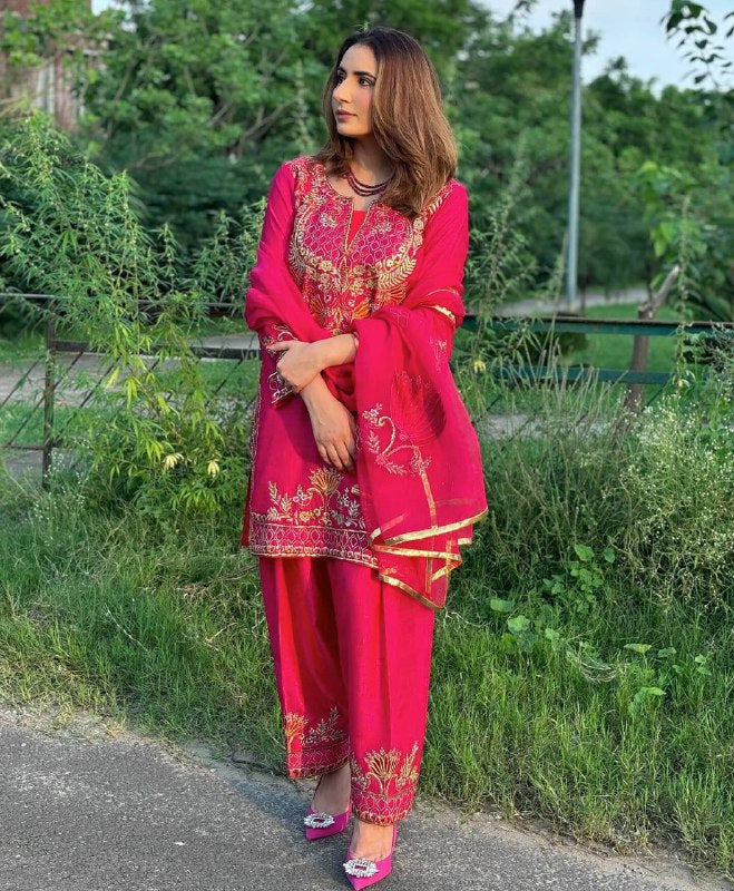 top pant Pure Heavy Chinnon Silk