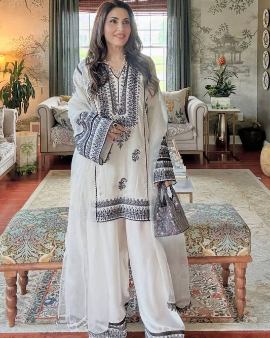 HEAVY  NATURAL SILK SALWAR SUIT WITH DUPATTA SET