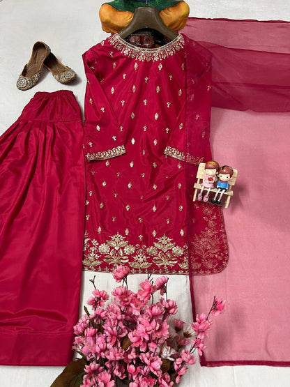 FARSI KURTI-PLAZZO SET single available wholesale
