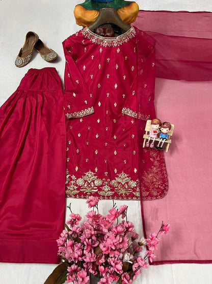 FARSI KURTI-PLAZZO SET single available wholesale