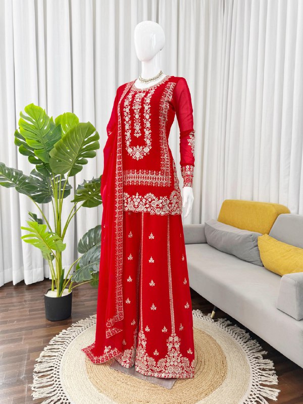Designer Palzoo Set – Elegant Ethnic Wear ✨ 🎀 Crafted in Classy Tones with Premium Fabric & Detaili