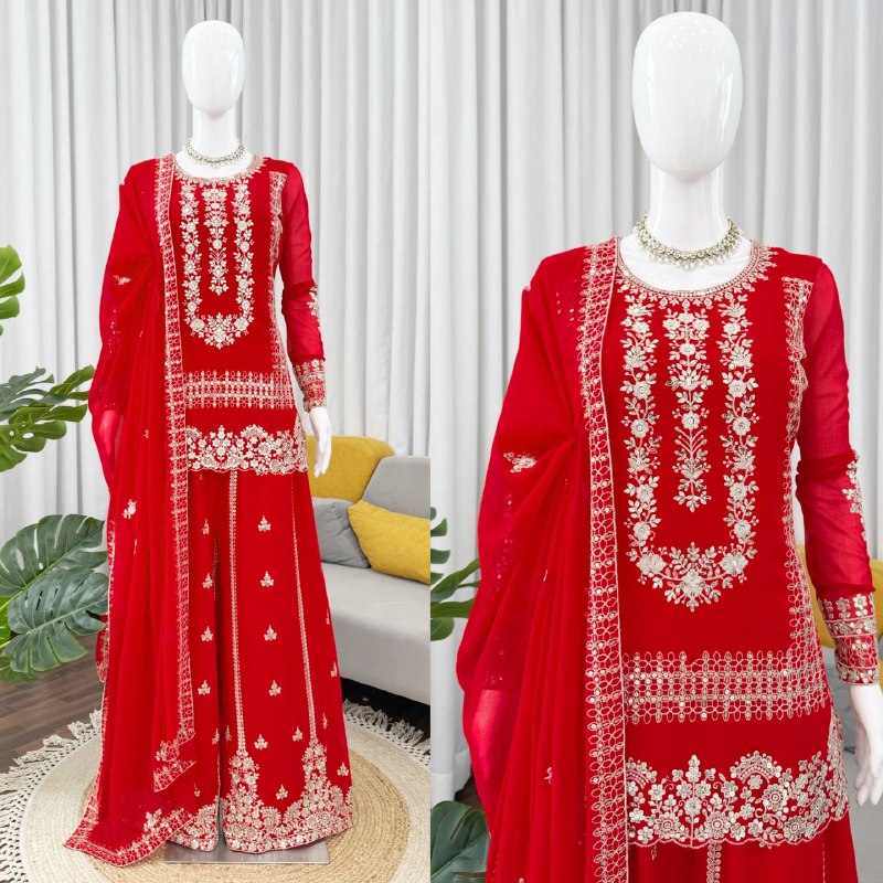 Designer Palzoo Set – Elegant Ethnic Wear ✨ 🎀 Crafted in Classy Tones with Premium Fabric & Detaili