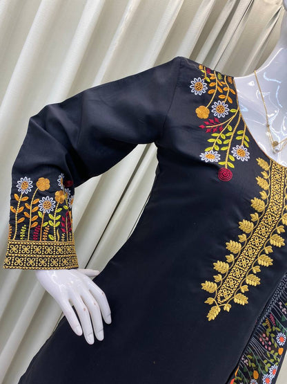 DESIGNER WEAR EXCLUSIVE EMBROIDERED TOP WITH PLAZZO PAIR single available wholesale