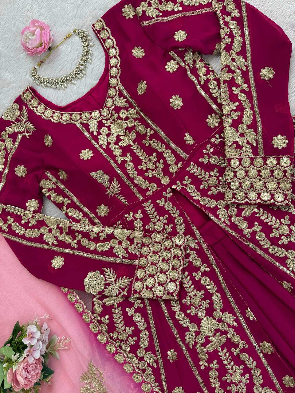 top Lehengha Step into effortless charm with our exclusive 3-piece set – crafted for comfort, stitched with grace