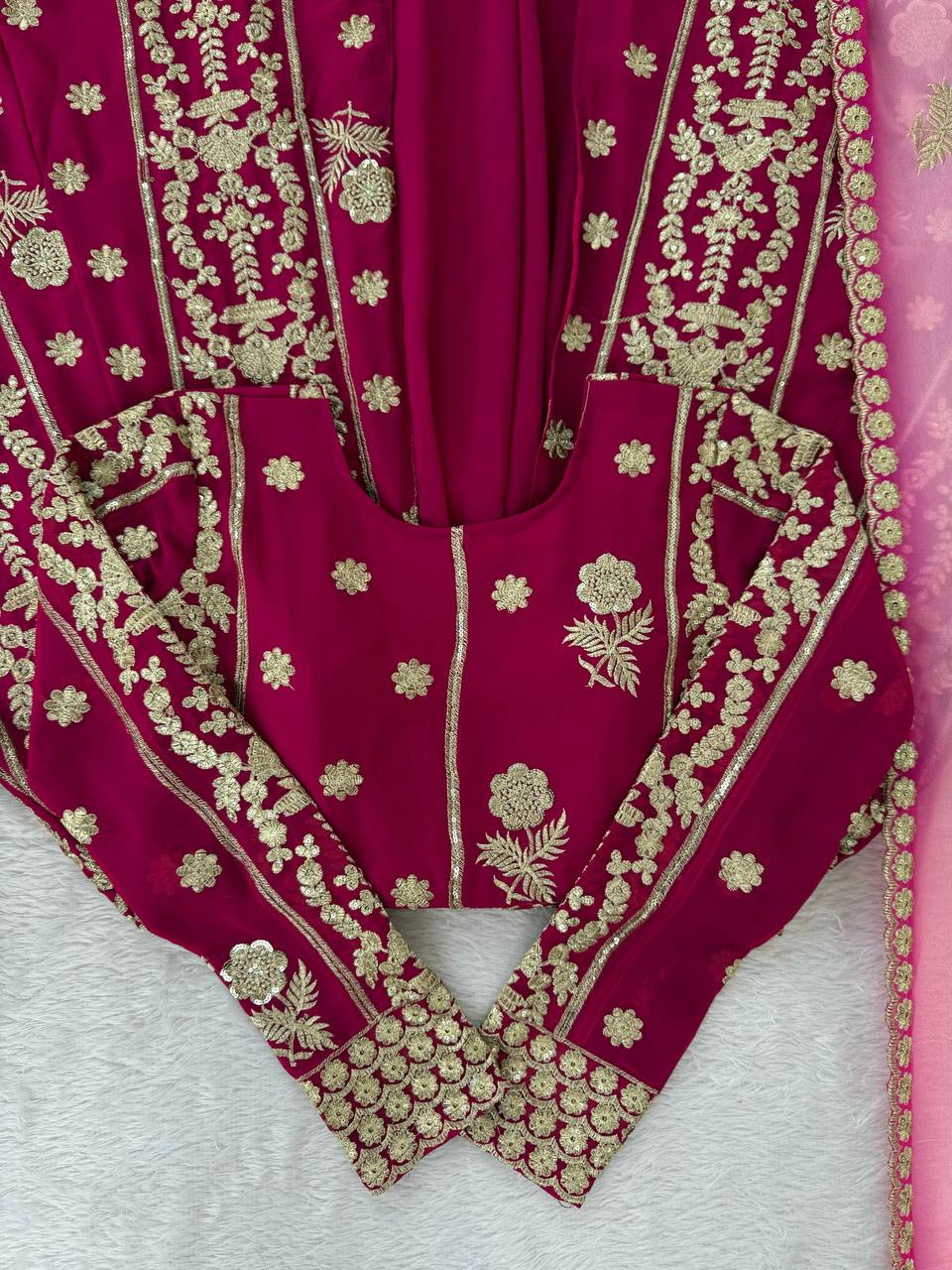 top Lehengha Step into effortless charm with our exclusive 3-piece set – crafted for comfort, stitched with grace