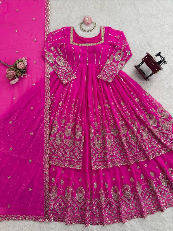 top lehenga Step into effortless charm with our exclusive 3-piece set – crafted for comfort, stitched with grace.