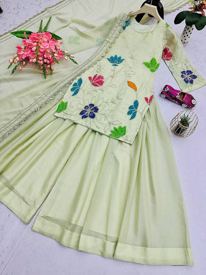 Designer Party Wear Look Collection top  sharara