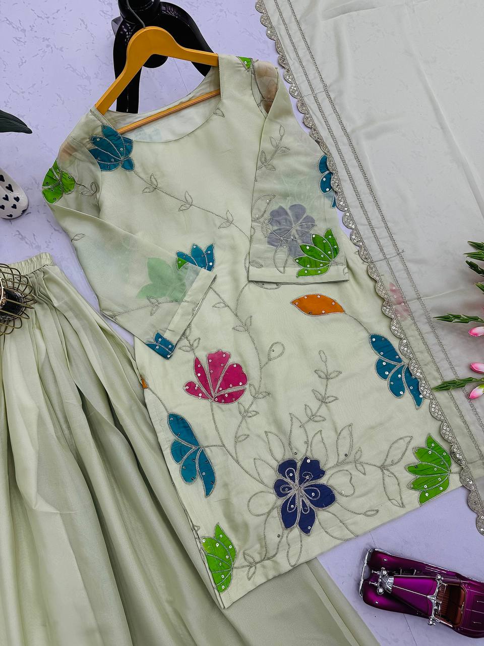Designer Party Wear Look Collection top  sharara