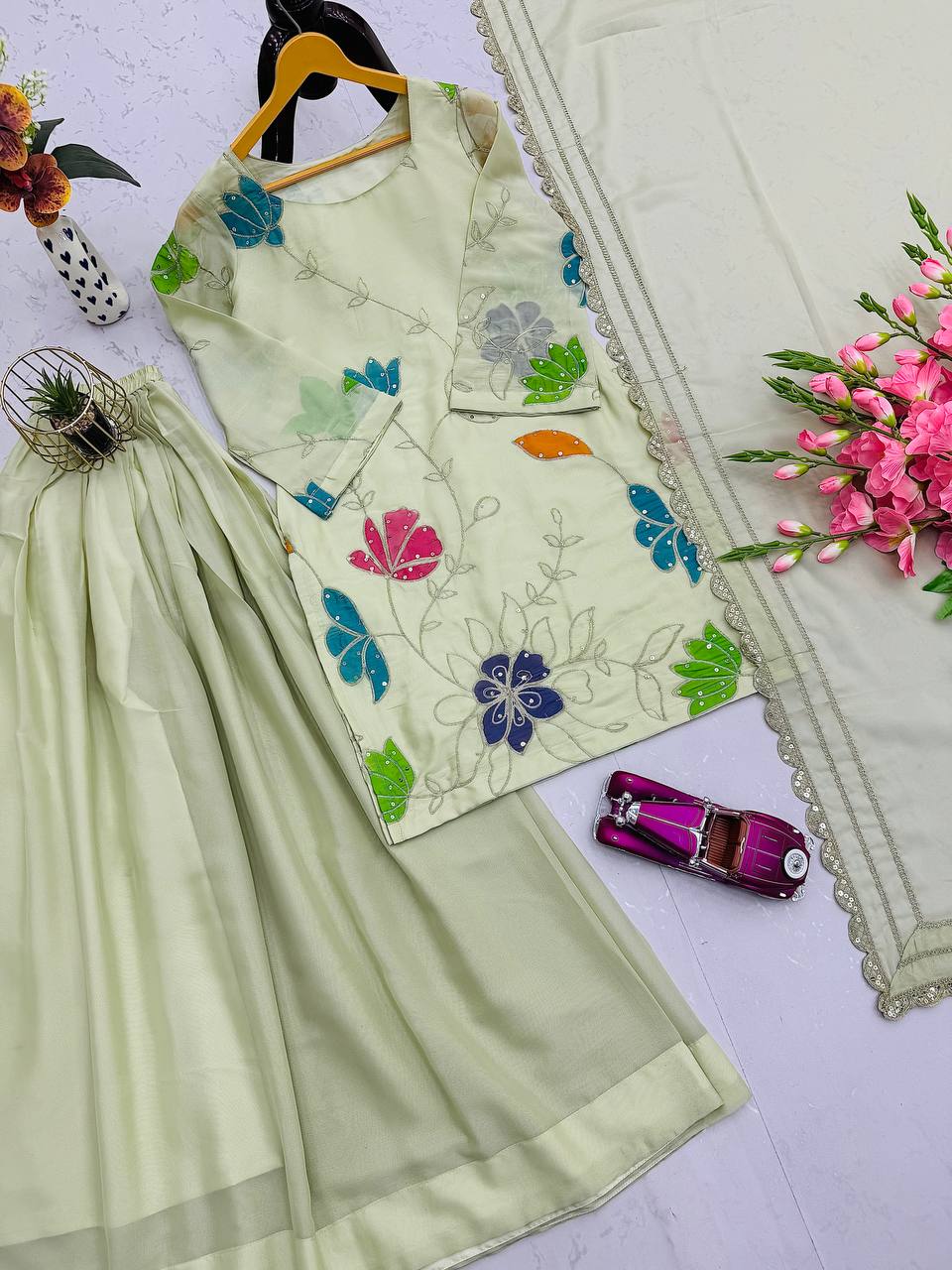 Designer Party Wear Look Collection top  sharara