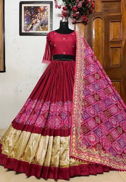 NAVRATRI SPECIAL* DESIGNER PRINTED LAHENGA CHOLI