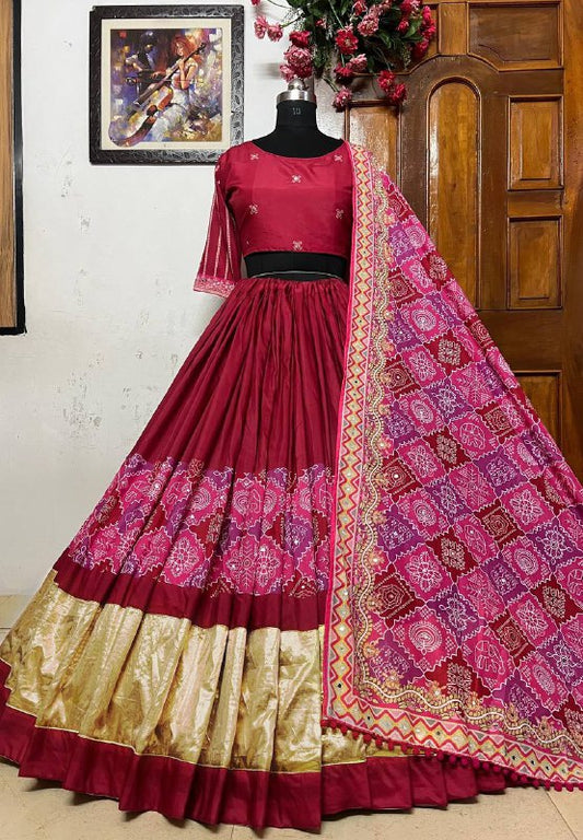 NAVRATRI SPECIAL* DESIGNER PRINTED LAHENGA CHOLI