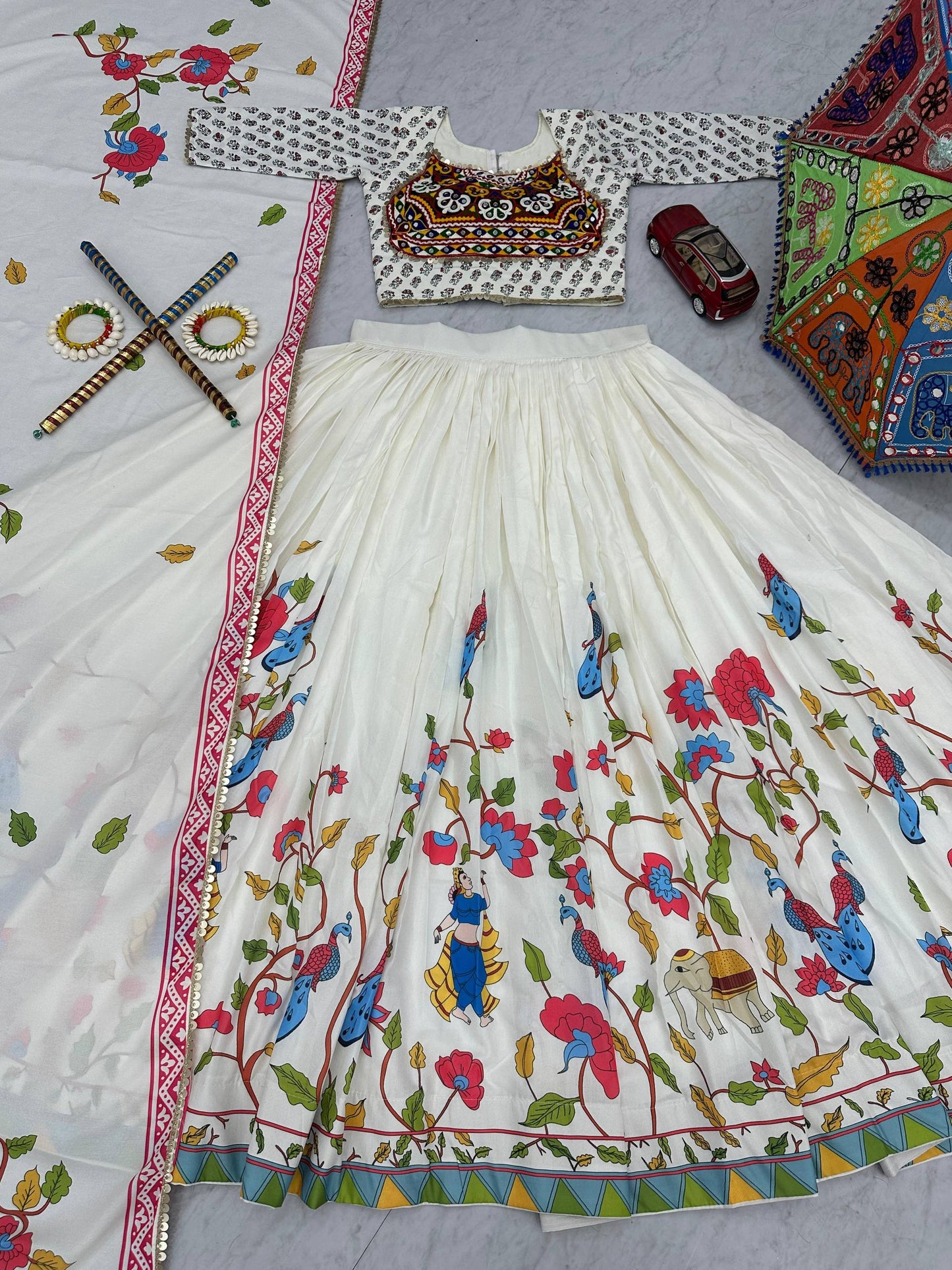 Navratri Special Lehenga Choli With 6 Meter Heavy Flair