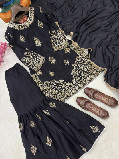 ENHANCE THE BEAUTY OF YOUR WARDROBE WITH THIS NEWLY LAUNCHED KURTI & SHARARA SET