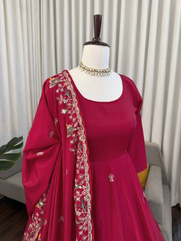 Designer Anarkali With Plazoo Set – Elegant Ethnic Weari