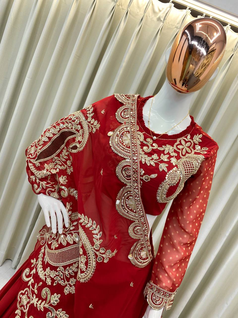 DESIGNER WEAR EMBROIDERED LEHENGA BLOUSE AND SHRUGE single available wholesale