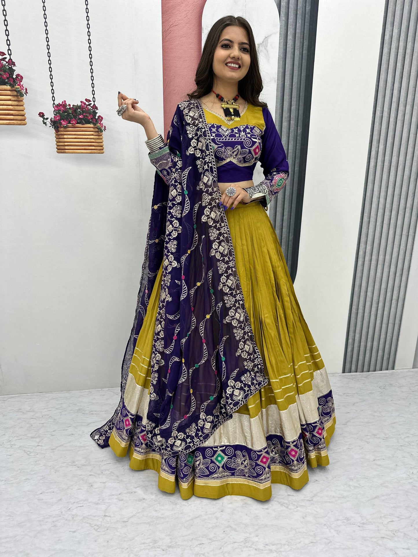 Navratri Special Pure Cotton Lehenga Choli