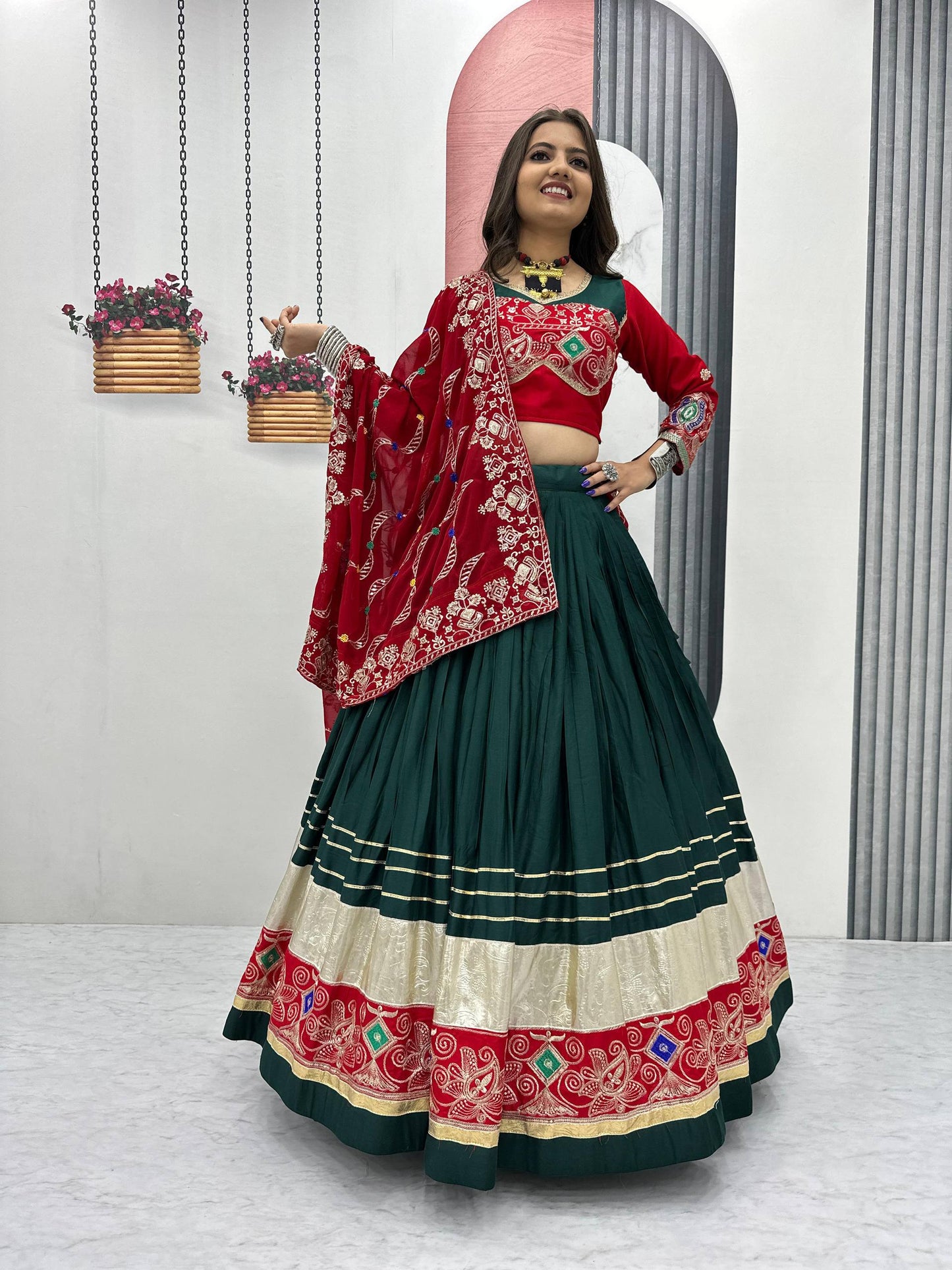 Navratri Special Pure Cotton Lehenga Choli