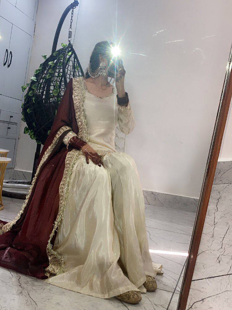 XCLUSIVE AND TRENDY FOR WEDDING SEASON OUR SEQUENCE EMBROIDERED TOP, SARARA  AND DUPATTA