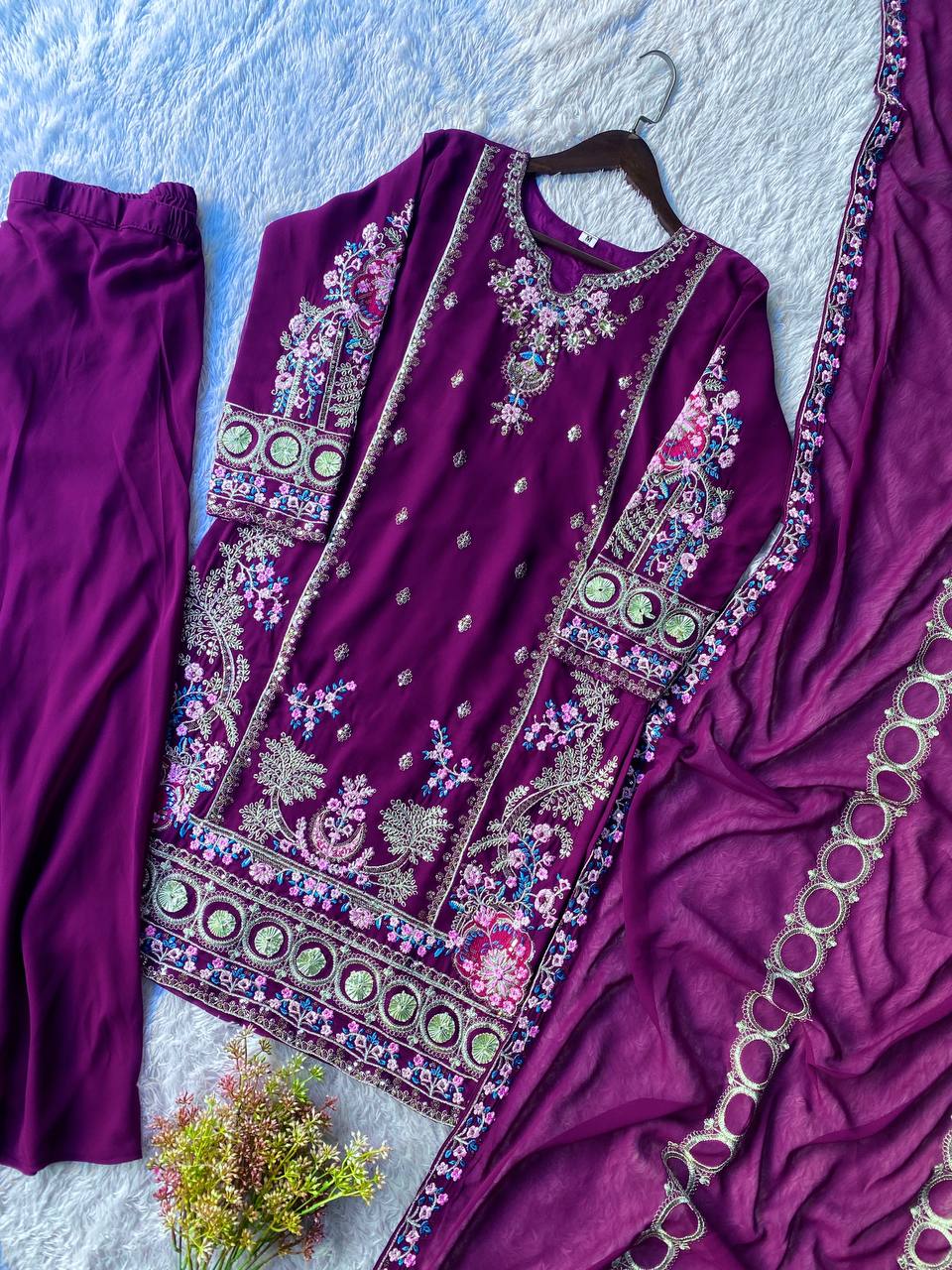 GOWN PANT PAIR  KURTI ,PLAZZO AND DUPATTA