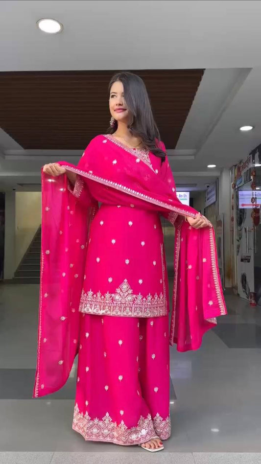 top plazo suit punjabi style