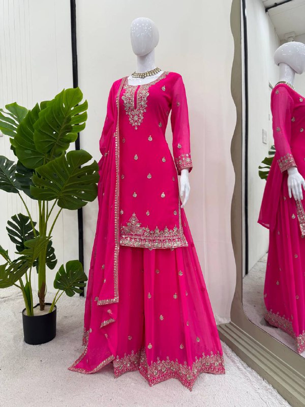 top plazo suit punjabi style