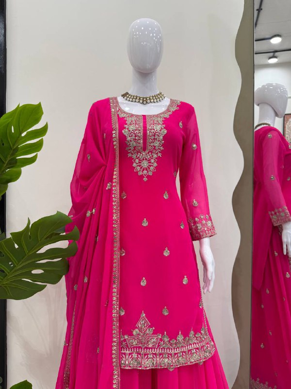 top plazo suit punjabi style
