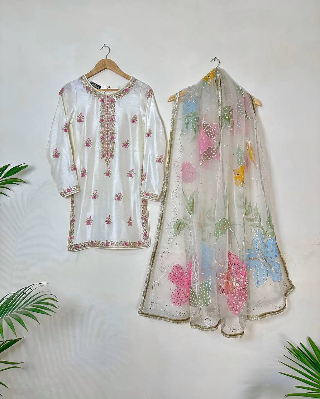 3 PIECE PLAZZO PAIR WITH DUPATTA single available wholesale