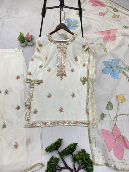 3 PIECE PLAZZO PAIR WITH DUPATTA single available wholesale