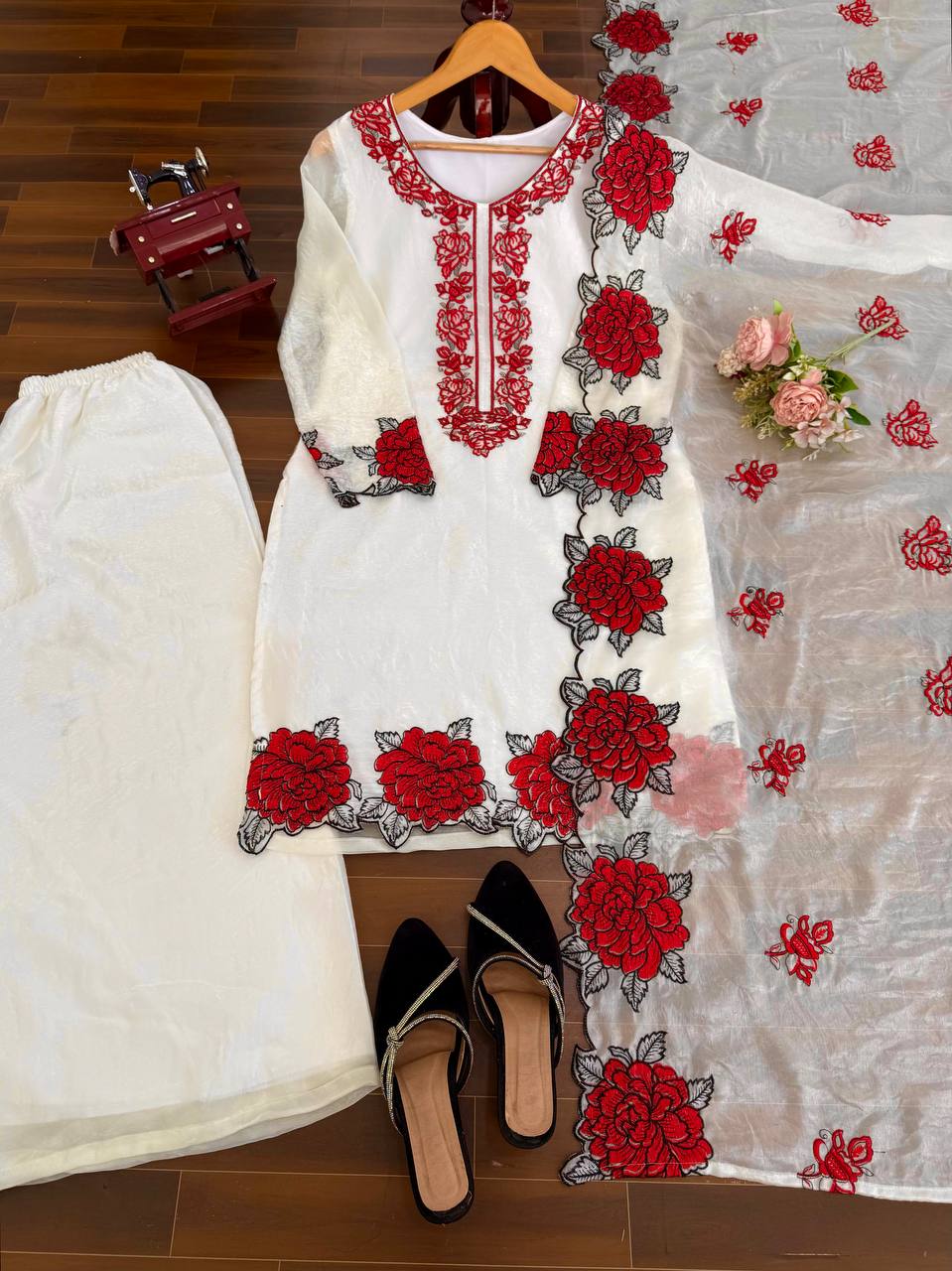 Step into effortless charm with our exclusive 3-piece set – crafted for comfort, stitched with grace.