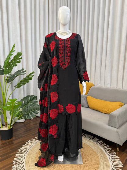 Step into effortless charm with our exclusive 3-piece set – crafted for comfort, stitched with grace.
