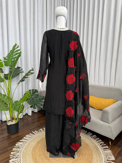 Step into effortless charm with our exclusive 3-piece set – crafted for comfort, stitched with grace.