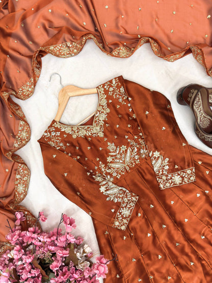 NEW DESIGNER ANARKALI GOWN single available wholesale