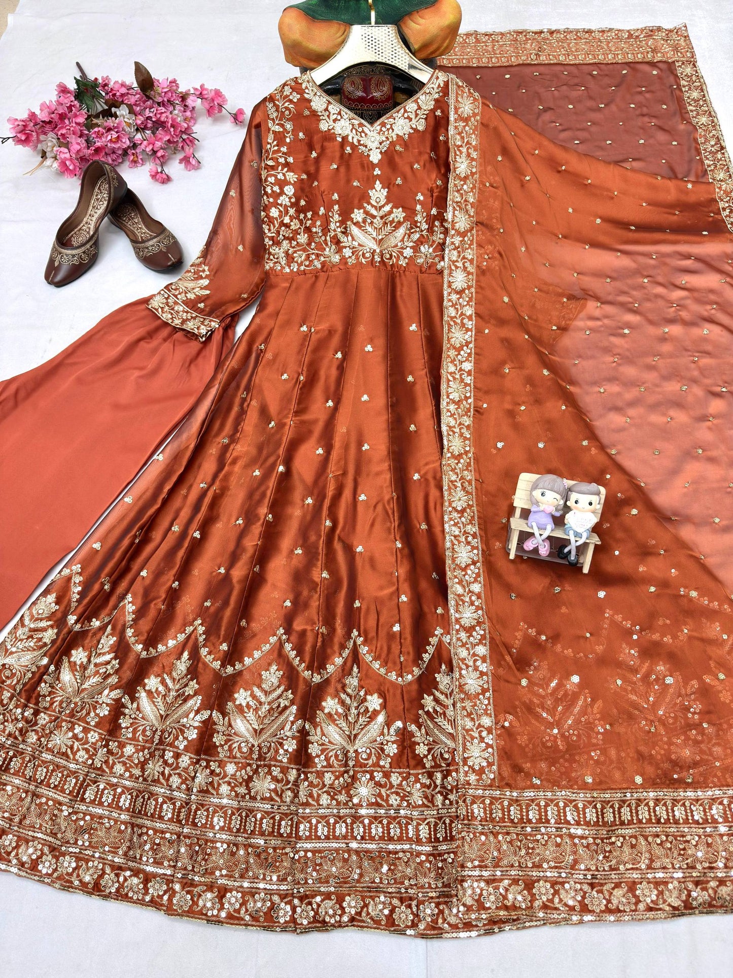 NEW DESIGNER ANARKALI GOWN single available wholesale