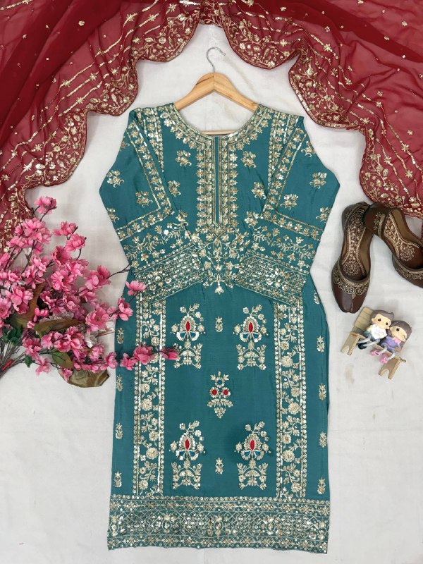 ENHANCE THE BEAUTY OF YOUR WARDROBE WITH THIS NEWLY LAUNCHED KURTI & PLAZZO SET