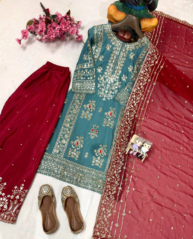 ENHANCE THE BEAUTY OF YOUR WARDROBE WITH THIS NEWLY LAUNCHED KURTI & PLAZZO SET