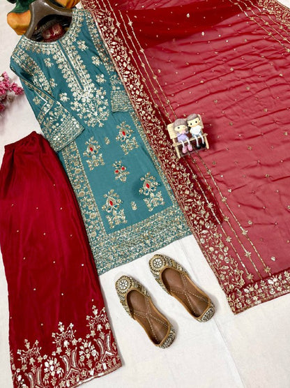 ENHANCE THE BEAUTY OF YOUR WARDROBE WITH THIS NEWLY LAUNCHED KURTI & PLAZZO SET