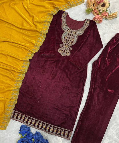 ĐĚSIGNER PARTY WEAR TOP AND  PLAZO  WITH FANCY DUPPATA AND EMBROIDERY WORK single available wholesale