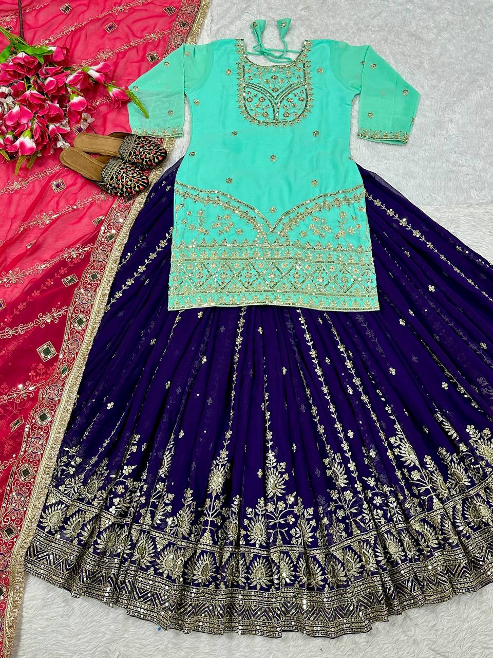 Đěsigner Lehenga -Top In New Fancy Style