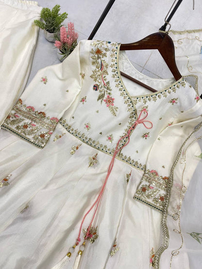 EXCLUSIVE AND DESIGNER SEQUENCE EMBROIDERED 3 PIECE GOWN PAIR