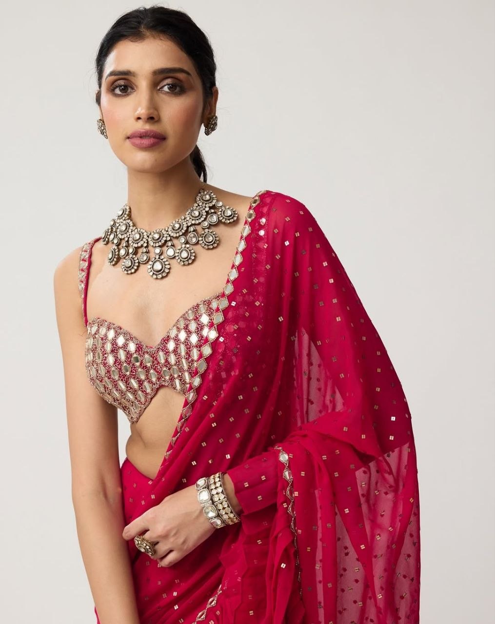 ENHANCE THE BEAUTY OF YOUR WARDROBE WITH THIS NEWLY LAUNCHED ANARKALI GOWN SET